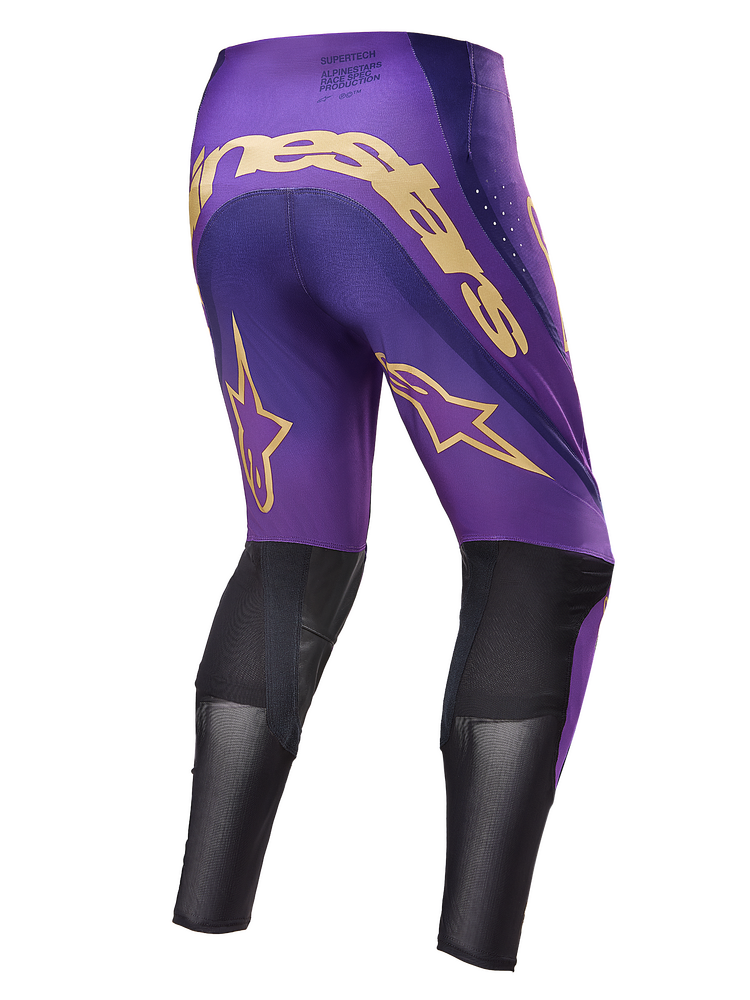 Supertech Le Champ Pants Ultraviolet/Gold/Black Sz 38 - alpine star - 482-992038