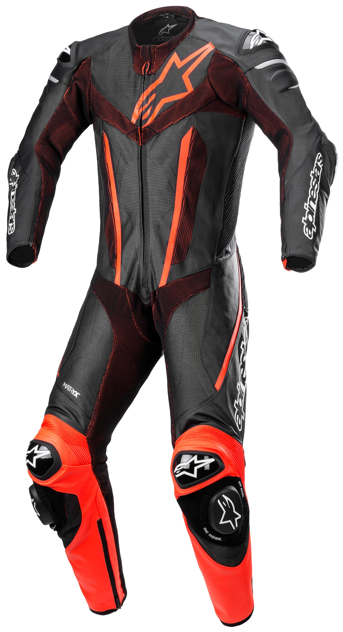 FUSION SUIT 1PC BLK RD FL 48