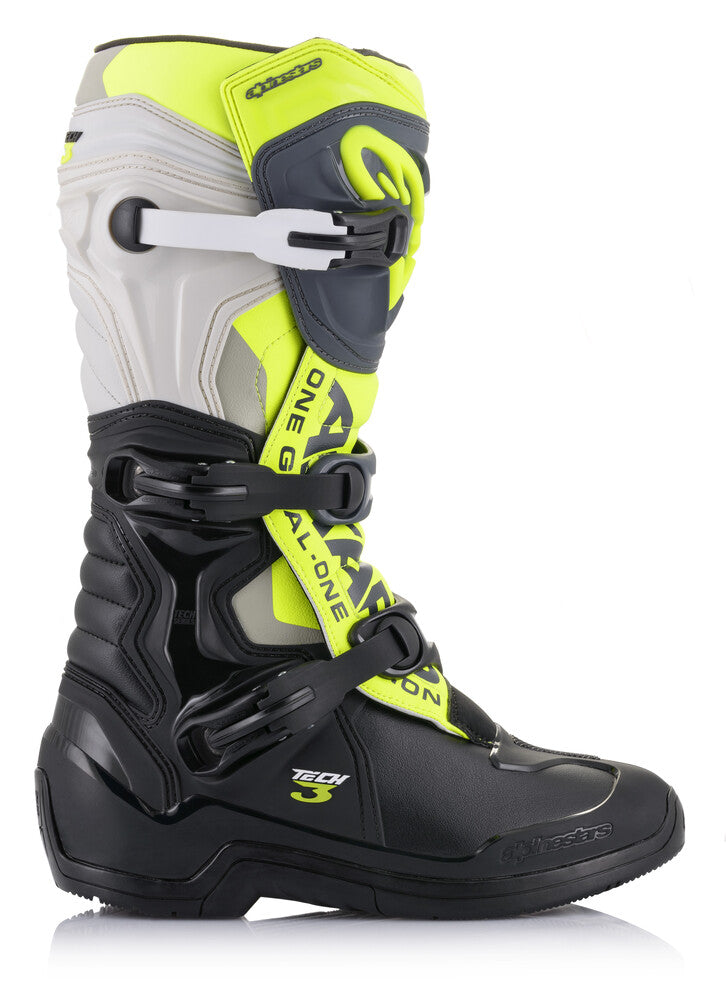 Tech 3 Boots Blk/Cool Grey/Ylw/Fluo Sz 07 - alpine star - 482-29107
