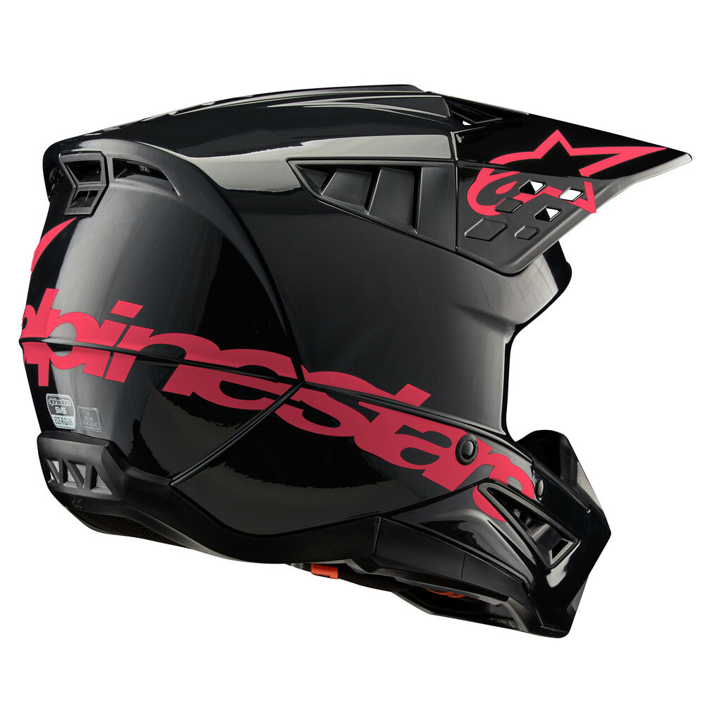 S-M5 Corp Helmet Black/Diva Pink Glossy 2x - alpine star - 482-92272X