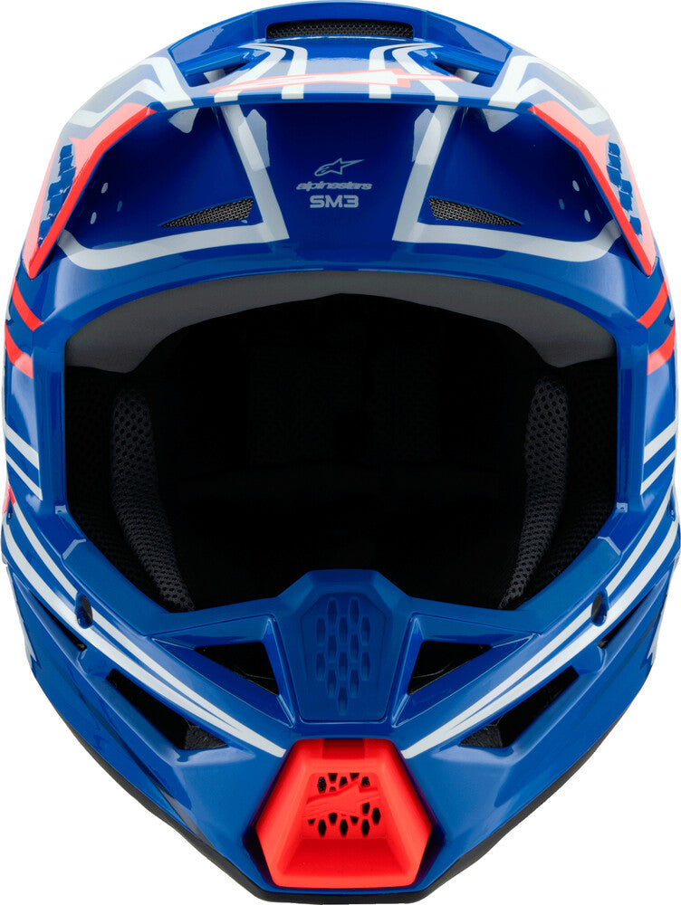 Sm3 Youth Wurx Helmet Blue/Red/Wht/Blk Ym - alpine star - 482-00088YM
