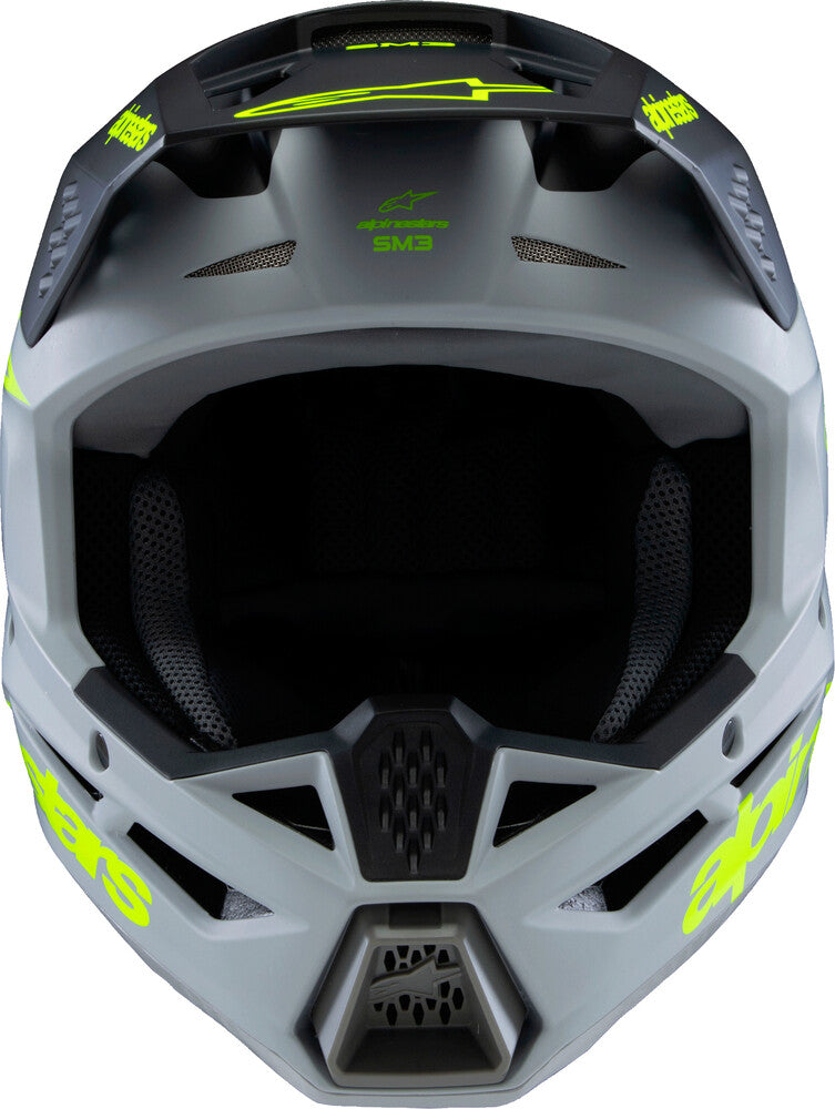 Sm3 Youth Radium Helmet Gry/Blk/Ylw Fluo Matte Yl - alpine star - 482-00086YL