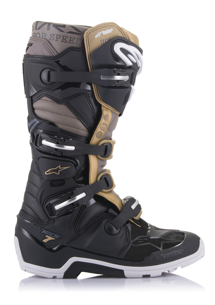 Tech 7 Enduro Ds Boots Black/Grey/Gold Sz 13 - alpine star - 482-29013
