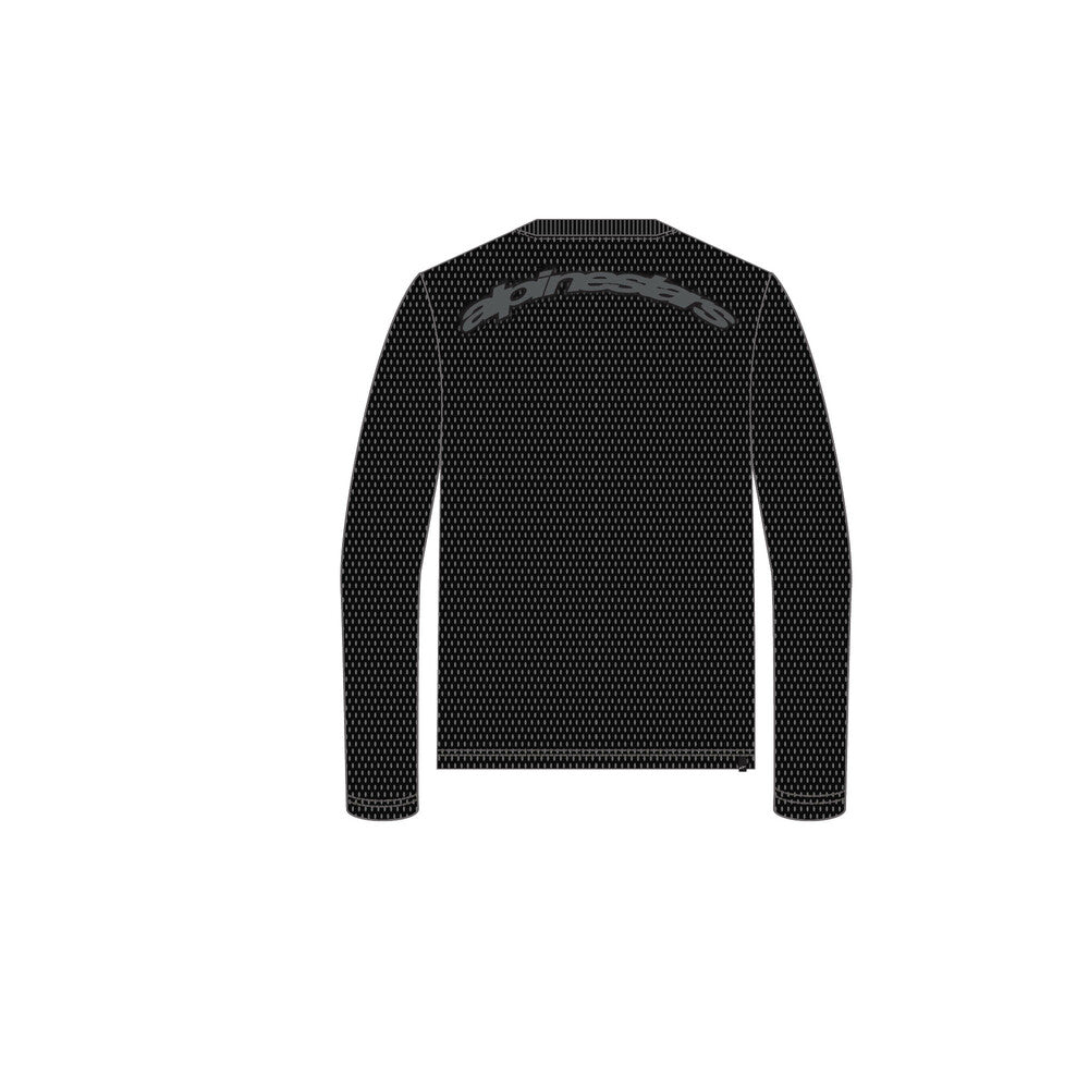 Inclinate Ls Mesh Tee Black Lg - alpine star - 482-76309L