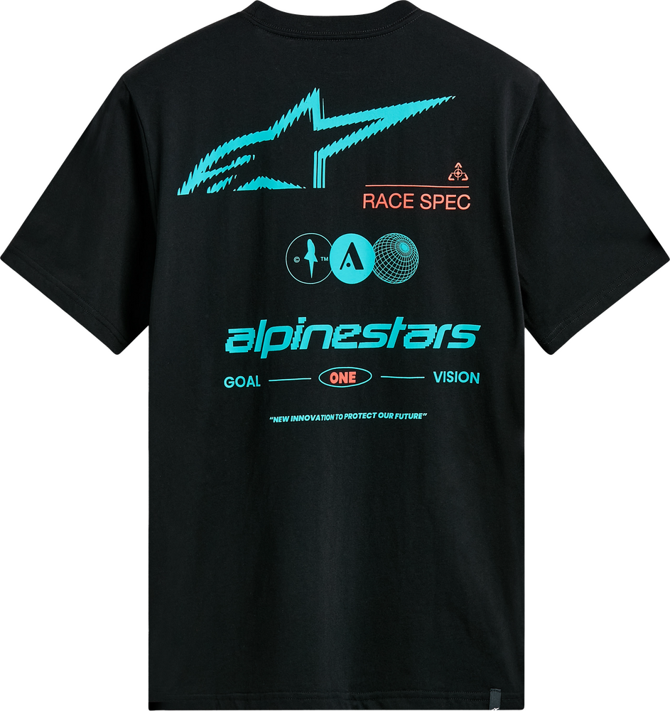Asym Ss Csf Tee Black Xl - alpine star - 482-76341X