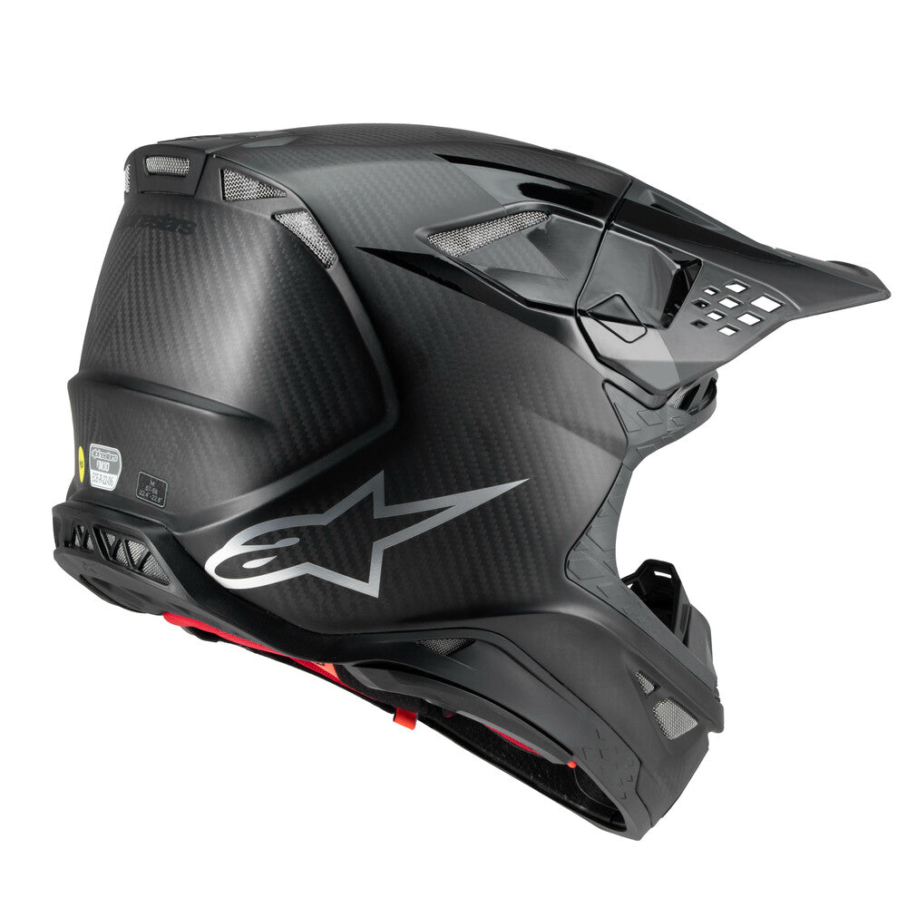 Supertech S-M10 Solid Helmet Black Glossy/Carbon Sm - alpine star - 482-9041S