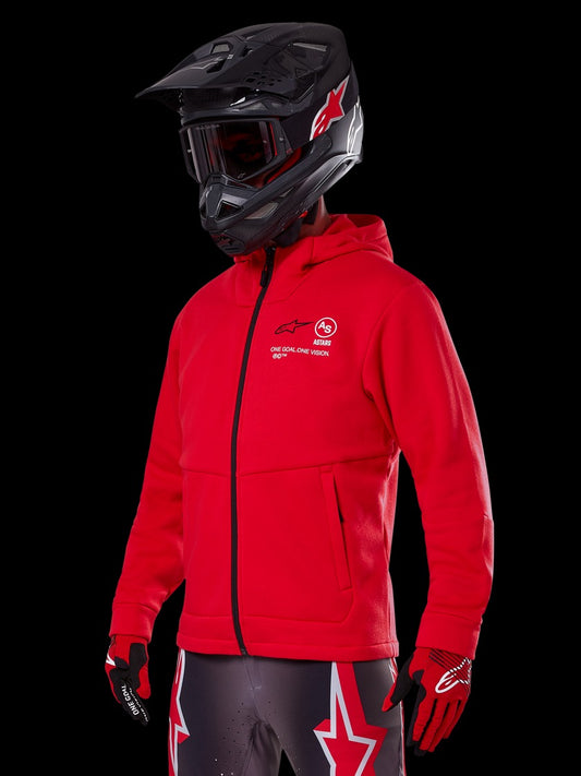 Racer Mx Fleece Bright Red Sm - alpine star - 482-00069S