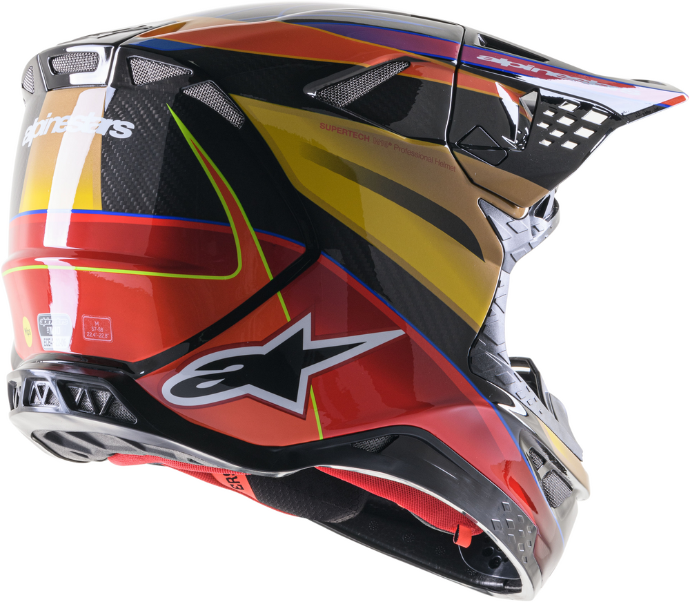 Supertech S-M10 Era Helmet Gold Ylw/Rio Red Glossy Lg - alpine star - 482-9029L