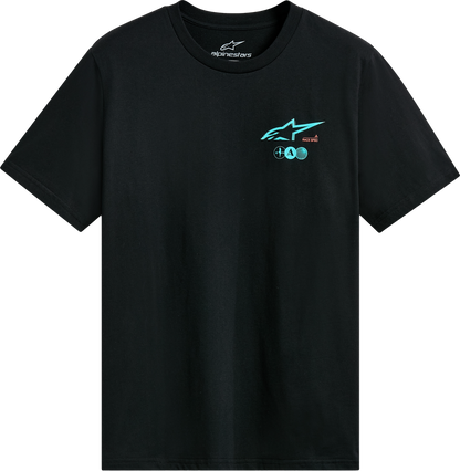 Asym Ss Csf Tee Black Sm - alpine star - 482-76341S