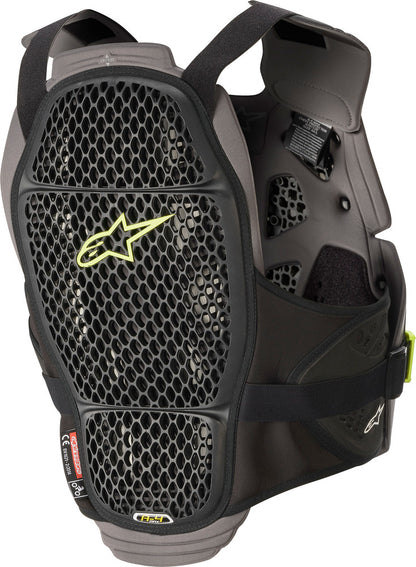 A-4 Max Chest Protector Blk/Anth/Fluo Ylw Xl/2x - alpine star - 482-62122