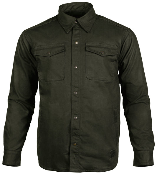 DEJA VU SHIRT OLIVE LRG
