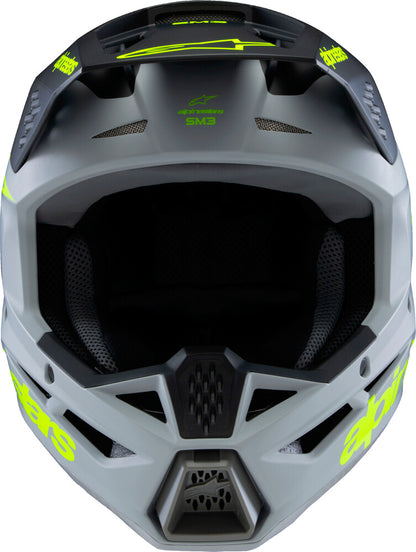 Sm3 Youth Radium Helmet Gry/Blk/Ylw Fluo Matte Ym - alpine star - 482-00086YM
