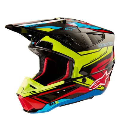 S-M5 Action 2 Helmet Blk/Ylw Fluo/Brt Rd Glossy 2x - alpine star - 482-92252X