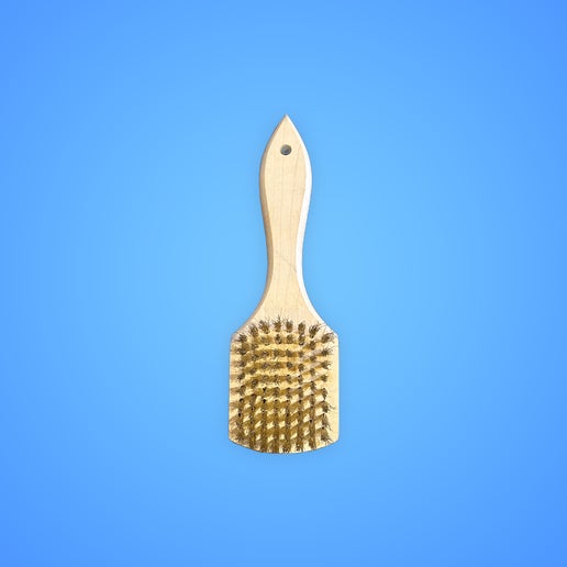 Wood & Brass Scouring Brush