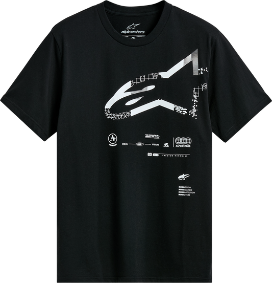 Geografica Ss Csf Tee Black Md - alpine star - 482-76336M