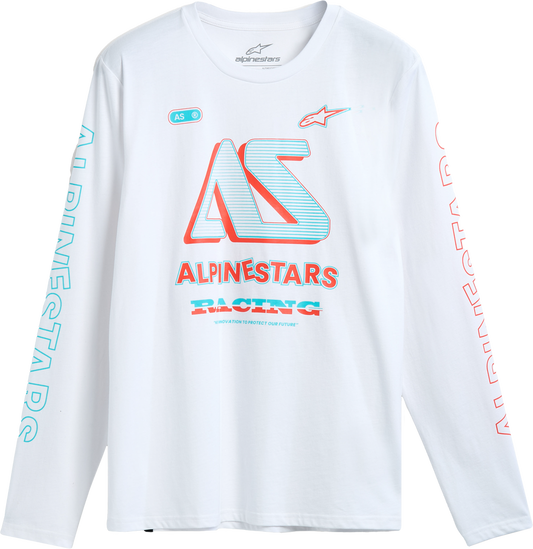 Ayess Ls Csf Tee White Lg - alpine star - 482-76330L