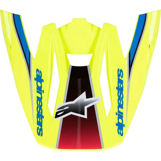 S-M5 Visor Sail Ylw Fluo/Enamel Blue Silv G - alpine star - 482-94566