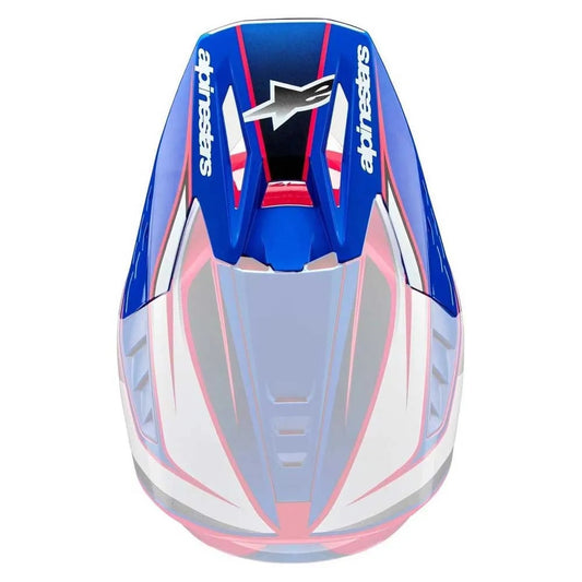 S-M5 Visor Sail Wht/Diva Pnk/Enamel Blu Glossy - alpine star - 482-94564