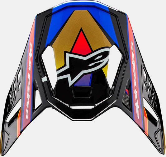 S-M10 Visor Era Gold Yellow/Rio Red Glossy - alpine star - 482-9036