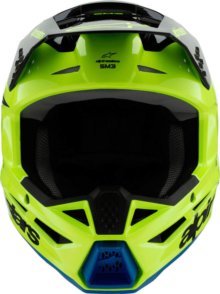 Sm3 Youth Radium Helmet Ylw Fluo/Blk/Blue Ym - alpine star - 482-00085YM