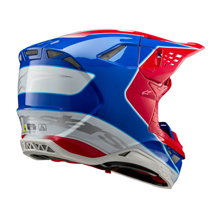 Supertech S-M10 Bale Helmet Bright Red/Blue Glossy 2x - alpine star - 482-90302X
