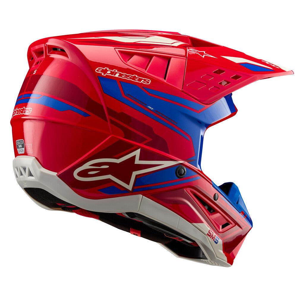 S-M5 Action 2 Helmet Bright Red/Blue Glossy Xs - alpine star - 482-9226XS