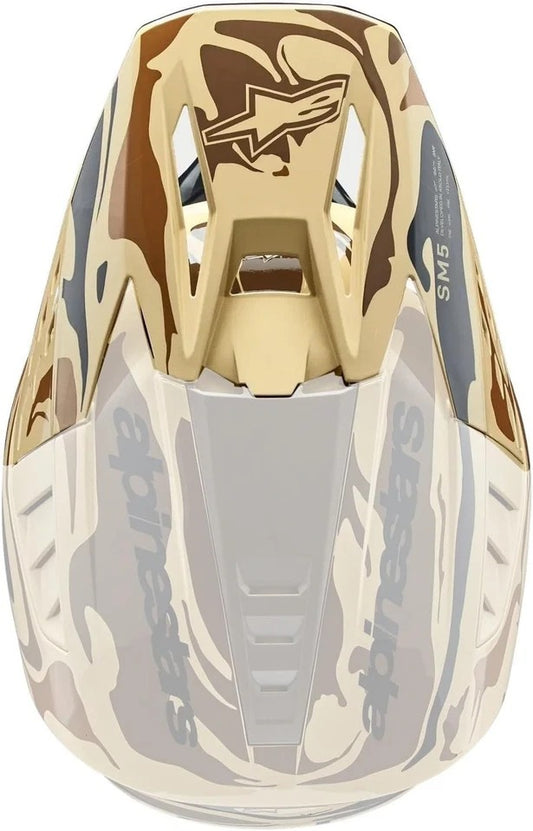 S-M5 Visor Mineral Dark Brown/Kangaroo Matte - alpine star - 482-94568